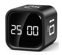 HAUSPROFI Pomodoro Minuteur compte à rebours 5/25/10/50 minutes, minuteur de gravité, minuteur de cuisine, minuteur de cuisine, outil de gestion du temps, outil de gestion du temps, aide pour le