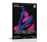 HAUSRENWRHHT Album TV Girl Who Really Cares1 - Impression sur toile - Esthétique - Vintage - Peinture décorative pour salon, chambre à coucher - 50 x 75 cm - Style cadre