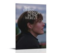 HAUSRENWRHHT Impression sur toile « The Worst Person in The World » - Impression sur toile vintage - Décoration pour salon, chambre à coucher - 20 x 30 cm - Style cadre