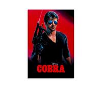 HAUSRENWRHHT Poster Cobra - Impression sur toile - Style vintage - Décoration pour salon, chambre à coucher - 60 x 90 cm - Style vintage - Sans cadre