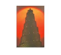 HAUSRENWRHHT Poster du dieu fou - Impression sur toile - Esthétique - Vintage - Peinture décorative pour salon, chambre à coucher - 30 x 45 cm - Style sans cadre