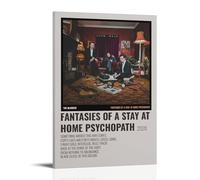 HAUSRENWRHHT Poster psychopathe The Blinders Fantasy Of A Stay At Home - Impression sur toile décorative pour salon, chambre à coucher, 20 x 30 cm - Style rétro - Cadre