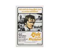 HAUSRENWRHHT Poster « Ride In The Whirlwind » - Impression sur toile - Esthétique - Style vintage - Peinture décorative pour salon, chambre à coucher - 50 x 75 cm - Style sans cadre