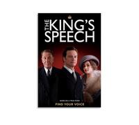 HAUSRENWRHHT Poster The King's Speech1 - Impression sur toile - Esthétique - Vintage - Décoration pour salon, chambre à coucher - 40 x 60 cm - Style sans cadre