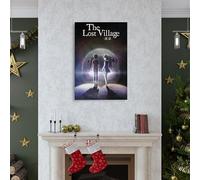 HAUSRENWRHHT Poster The Lost Village - Impression sur toile - Aspect vintage - Peinture décorative pour salon, chambre à coucher - 40 x 60 cm - Style cadre