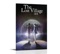 HAUSRENWRHHT Poster The Lost Village - Impression sur toile - Impression vintage - Peinture décorative pour salon, chambre à coucher, 50 x 75 cm - Style cadre