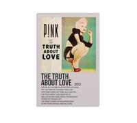 HAUSRENWRHHT Poster The Truth About Love de P!nk - Impression sur toile - Esthétique - Vintage - Décoration pour salon, chambre à coucher - 30 x 45 cm - Style sans cadre