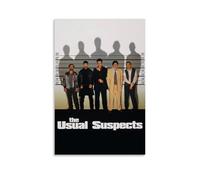 HAUSRENWRHHT Poster The Usual Suspects - Impression sur toile - Style vintage - Décoration pour salon, chambre à coucher - 60 x 90 cm - Style rétro - Sans cadre