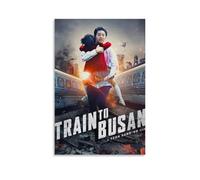 HAUSRENWRHHT Poster Train To Busan - Impression sur toile vintage - Décoration pour salon, chambre à coucher - 20 x 30 cm - Style vintage - Sans cadre