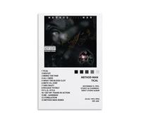 HAUSRENWRHHT Tical Album Method Man - Impression sur toile - Impression artistique vintage - Peinture décorative pour salon, chambre à coucher - 30 x 45 cm - Style sans cadre