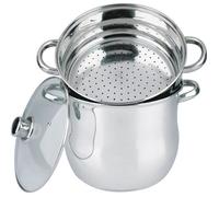 Haussmann Héritage® - 3 piéce couscoussiers Inox -tous feux dont induction- HM-0827(12L/24cm)