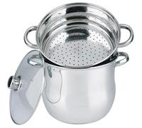 Haussmann Héritage 3 piéces couscoussiers Inox-Tous feux dont induction- HM-0827L (4Litre /18x15x8cm)