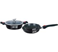 HAUSSMANN heritage Batterie de Cuisine 4 pièces 2 poêles 24/28cm 1 sauteuse 28cm