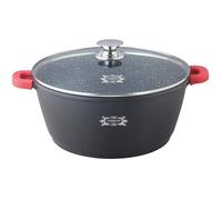 Haussmann Héritage® Faitout/Marmite 40cm/18.5L avec Revêtement Type Pierre-Tous Feux Dont Induction- HM-4017M