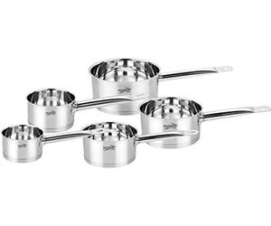 Haussmann Héritage® -Gamme Pro Série de 5 piéces casseroles 12/14/16/18/20 cm Inox -tous feux dont induction- HM-0516