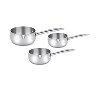 Haussmann Héritage® -Série de 3 piéces 16/18/20 cm Casserole professionnel Inox - tous feux dont Induction - HM-0313-1