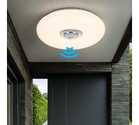 Haustürleuchte Plafonnier Lampe D'Extérieur Klingelfunktion Blanc 1x LED