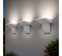 Hauswandleuchte Applique Murale Lampe Extérieure IP44 Blanc Balcon 2x LED 3er De