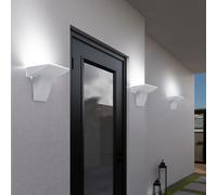 Hauswandleuchte Applique Murale Lampe Extérieure IP44 Blanc Balcon 2x LED 3er De