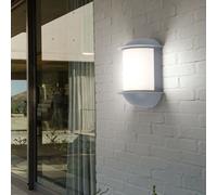 Hauswandleuchte Lampe de Mur Extérieur LED Balcon Fonte Argent Intempéries IP44