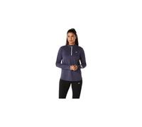 Haut 1 2 zip asics icon bleu femme