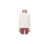 Haut 1 2 zip salomon essential lightwarm blanc femme