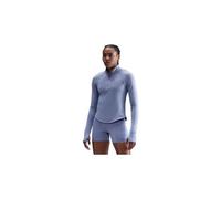 Haut 1 4 zip nike tempo swoosh run bleu femme