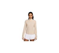 Haut 1 4 zip nike trail beige femme