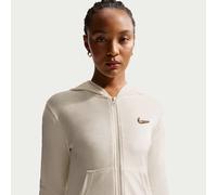 Haut à capuche et entièrement zippé Nike pour Femme Coconut Milk L (FR 46-48)