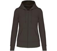 Haut À Capuche Kariban Femmes En Melange De Cotton Bio Avec Zip Complet