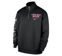 Haut à demi-zip Nike Club NBA Chicago Bulls Courtside pour homme Noir L
