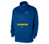 Haut à demi-zip Nike NBA Golden State Warriors Club Courtside pour homme Rush Blue/Amarillo S