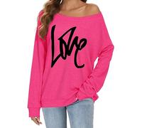 Haut à épaules dénudées pour femme - Pull à manches longues - Sweatshirt | Chemisier élégant surdimensionné chauve-souris, haut long à épaules dénudées pour un usage quotidien décontracté