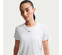 Haut à manches courtes Dri-FIT Nike One Classic pour femme Blanc/Noir XS (FR 34-36)