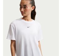 Haut à manches courtes Dri-FIT Nike One Relaxed pour femme Blanc/Noir XL (FR 50-52)