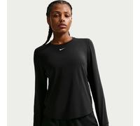 Haut à manches longues Dri-FIT Nike One Classic pour femme Noir/Blanc XL (FR 50-52)