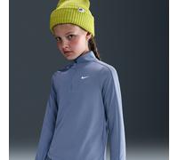 Nike - Kid's Dri-Fit Long-Sleeve 1/2-Zip Top - T-shirt de running - S - world indigo / white