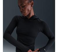 Haut à manches longues et capuche ajustée Nike Dri-FIT Universa pour femme Noir/Anthracite/Noir/Dark Smoke Grey 3XL