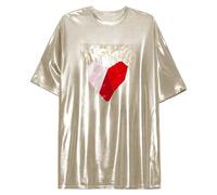 Haut A Paillette Femme Grande Taille,Tunique Longue Ample Et Scintillante IdéAle Pour Un Look DéContracté Et Confortable Au Quotidien T-Shirt Basique Doux Au Design éLéGant Et Stylé (Gold Xxl)