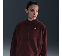 Haut à zip Therma-FIT Nike One pour femme Burgundy Crush/Blanc M (FR 42-44)