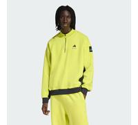 Haut adidas Equipement Blocked Demi-Zip Acid Yellow XS
