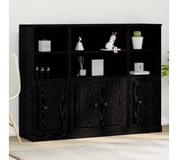 vidaXL Buffets 3185303 3 pièces blanc bois d'ingénierie