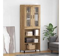 Haut Armoire avec étagère Montage mural Bois d'ingénierie de rangement vidaXL vi