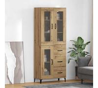 vidaXL Haut Armoire Bois Ancien 69,5 x 34 x 180 cm Bois d'ingénierie