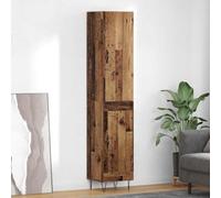 Haut Armoire Bois Ancien en Bois d'ingénierie 34,5 x 34 x 90 cm, Buffet Cabinet avec Rangement, Sideboard pour Salle à Manger ou Salon, Meuble de Cuisine Durable et Élégant