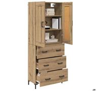 Haut Armoire - CLARENCE® - Montage simple - Buffet bahut/Armoire de Cuisine - 2 pcs Chêne artisanal - bois d'ingénierie B570982