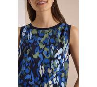 Haut-blouse à col rond et imprimé