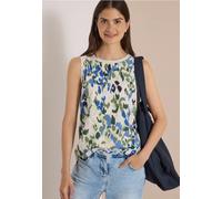 Haut-blouse à col rond et imprimé