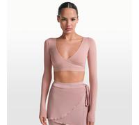 Haut cache-cœur à manches longues NikeSKIMS Matte pour femme NSKM HIMALAYAN 2X