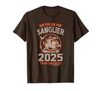 Haut Chasse Sanglier - Battue 2025, Équipe Chasseur T-Shirt